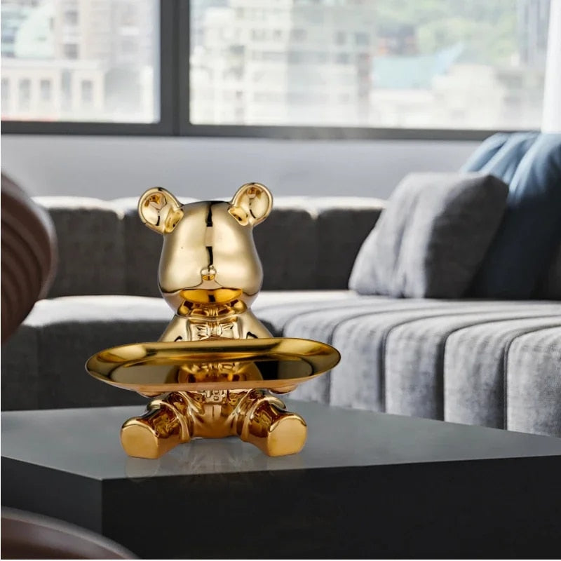 Light luxury ornaments, violent bear dolls small ornaments, living room TV cabi image 9