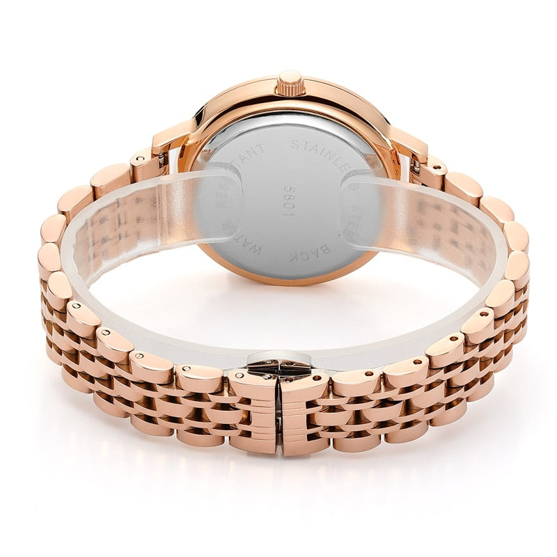 ROCOS Luxury Elegant Watch for Women Rose Gold Watch Fashion Ladies Quartz image 5