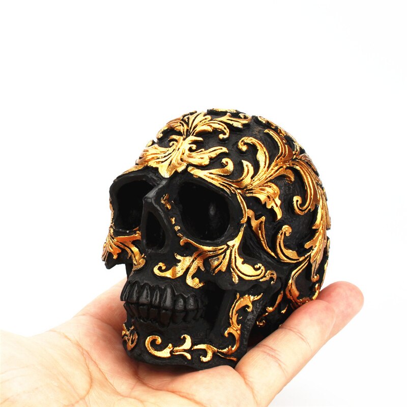 Resin Craft Golden Pearl Sculptures Garden Statues Personality Art Carving Stat image 2