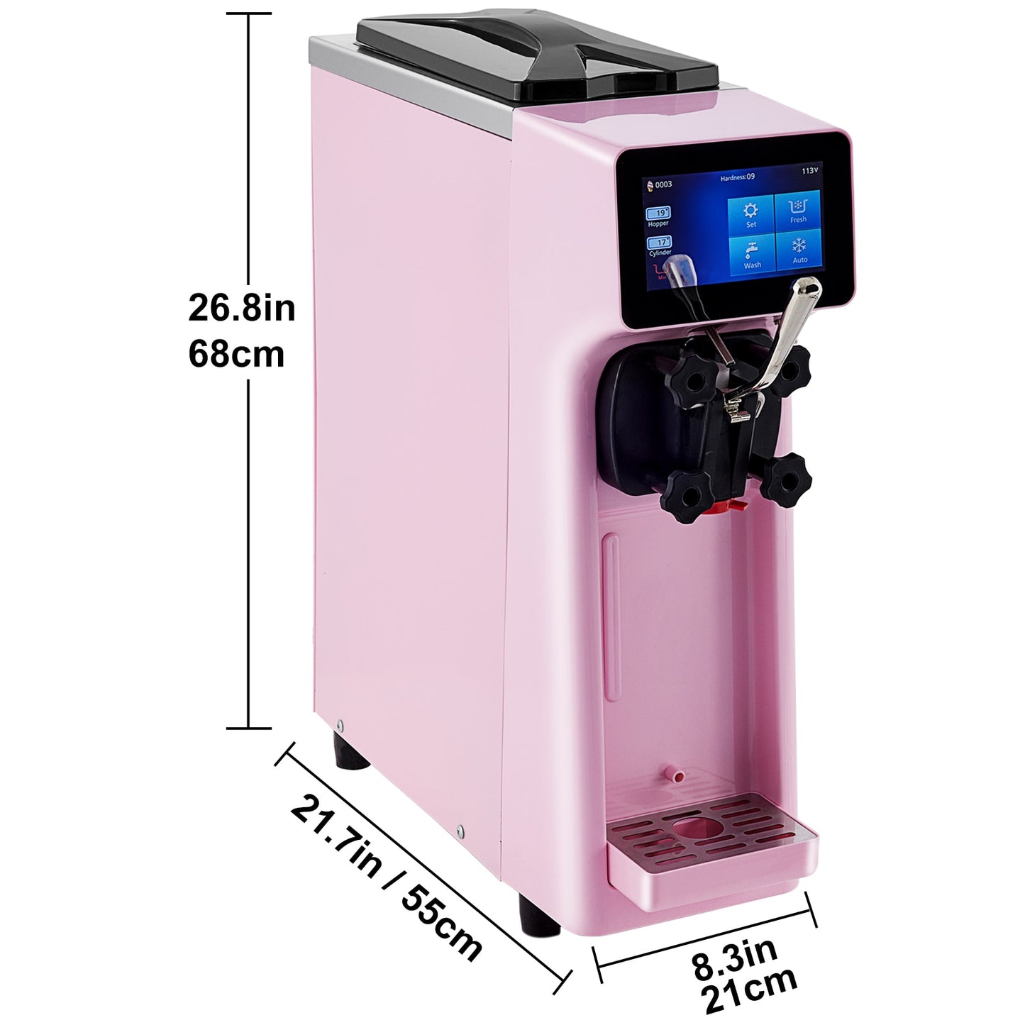 VEVOR 10-20L/H Ice Cream Maker Commercial Single Flavor Countertop Gelato Sorbe image 5