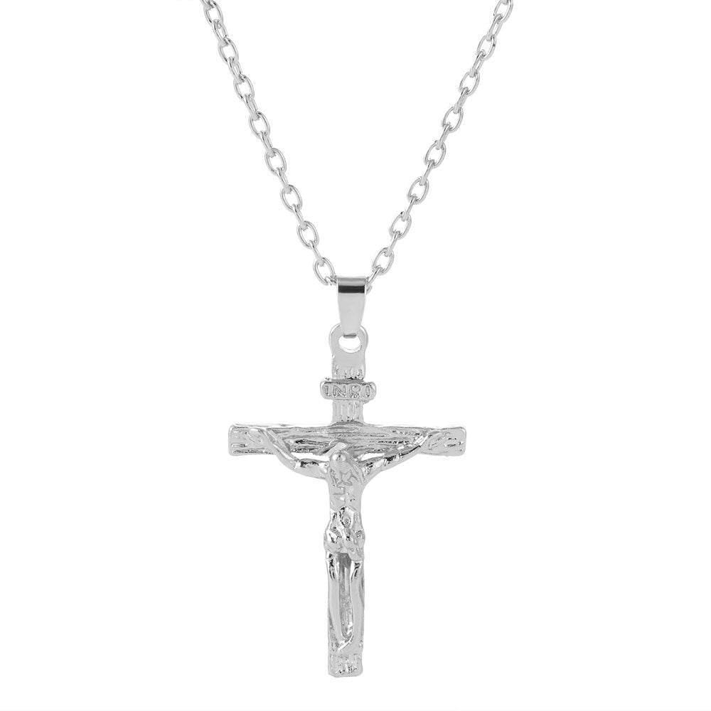 2022 Gold Christian Stainless Steel Pendant Necklace for Men Fashion Jewelry image 3