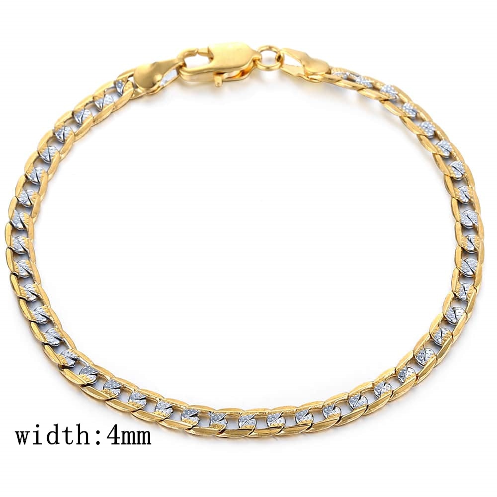 Trendsmax Gold Color Chain Necklace For Men Women Cuban Link Chain Male Necklac image 5