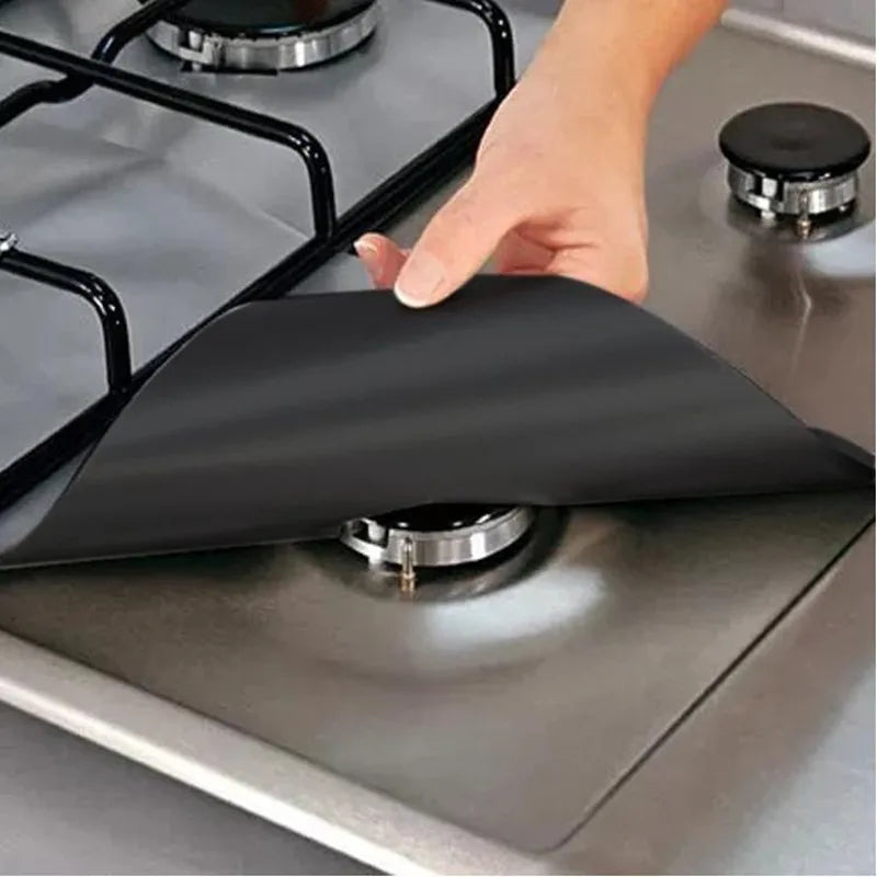2-8pcs Stove Protector Cover Liner Clean Mat Pad Gas Cooker Cover Washable Stov image 4