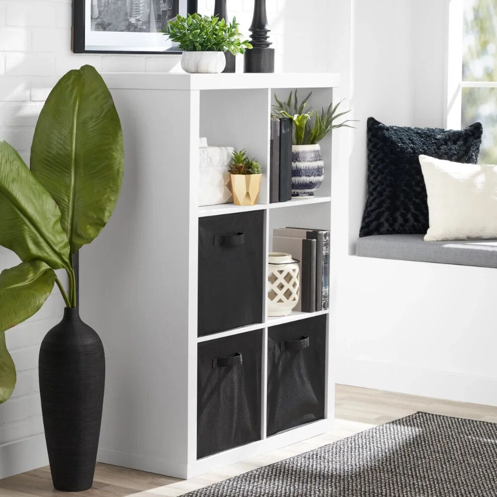 6-Cube Storage Organizer, White Texture image 5