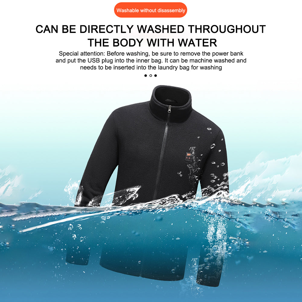 9 Areas Heated Vest Men Jacket Heated Winter Womens Electric Usb Heater Tactica image 4