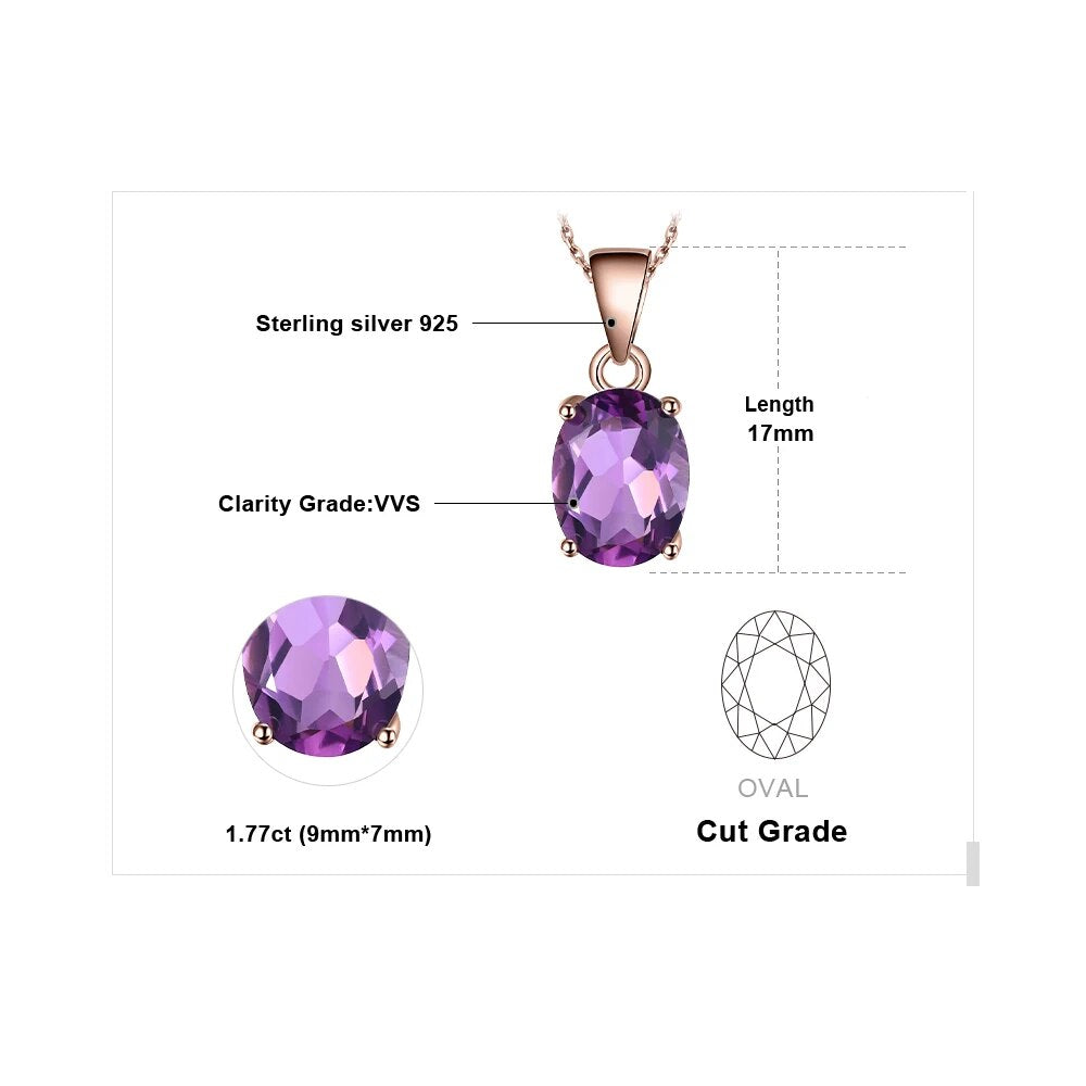 JewelryPalace Rose Gold Yellow Gold Plated Natural Amethyst Citrine Garnet Topa image 15