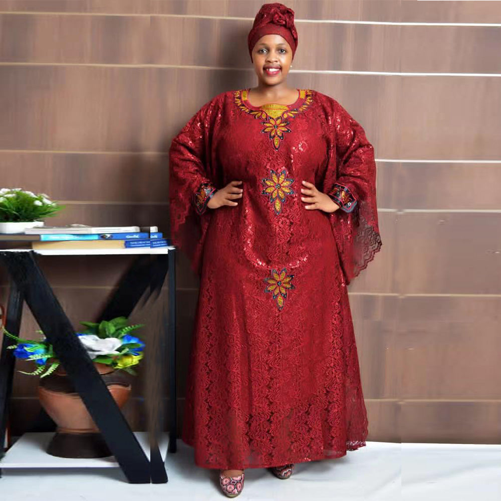 Plus Size African Clothes for Women 2024 New Dashiki Ankara Embroidery Bazin Ri image 2