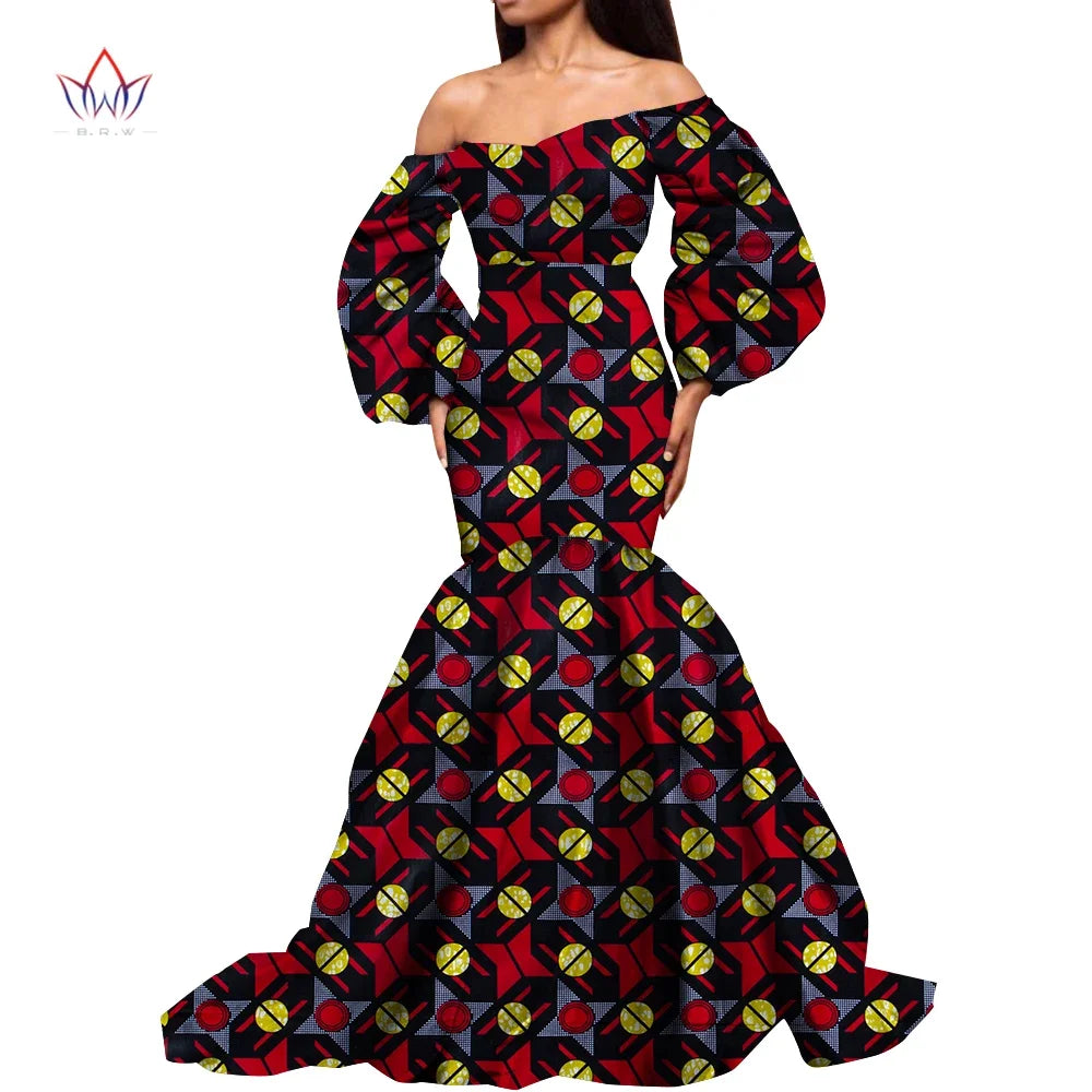 Dashiki African Dresses for Women Daily Party Wedding African Women Dresses Flo image 0
