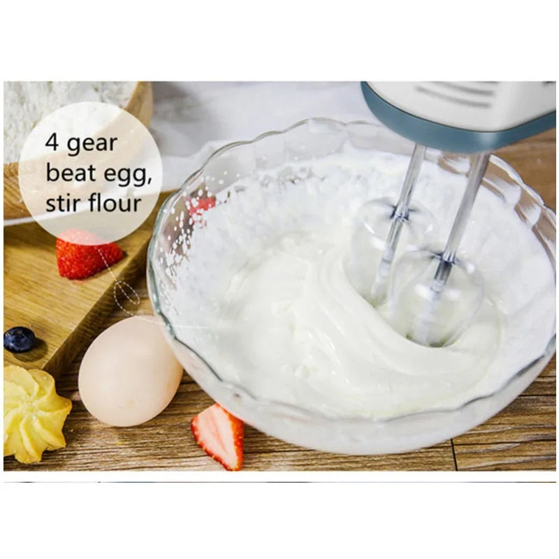 Electric Handheld Egg Beater Whisk Blender Home Kitchen Food Mixer 7 Speed Food image 4
