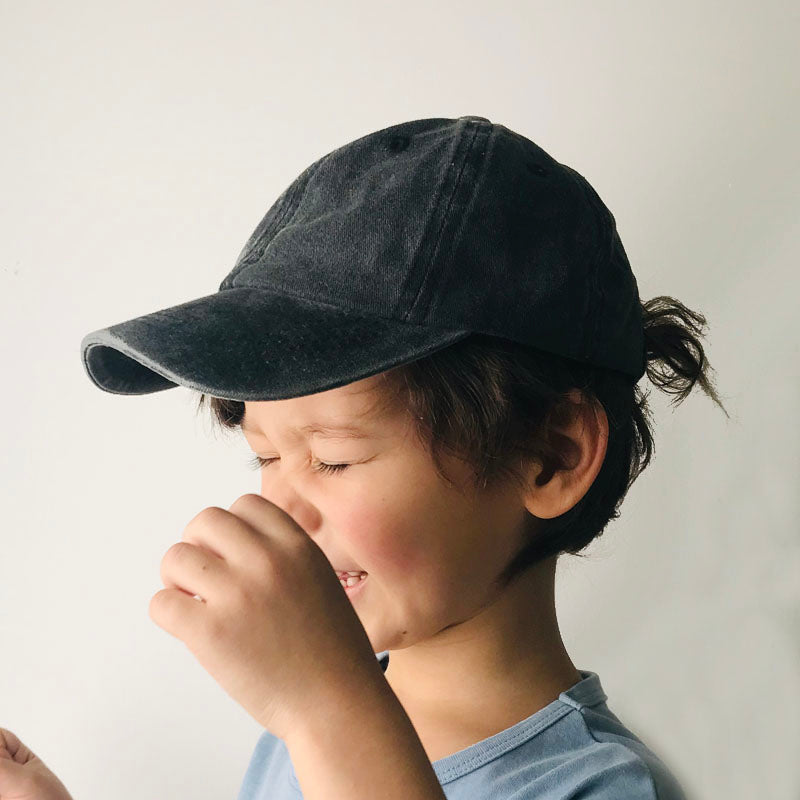 2023 New Vintage Washed Cotton Baseball Cap Parent Kids Sun Hats For Boy Girl S image 10