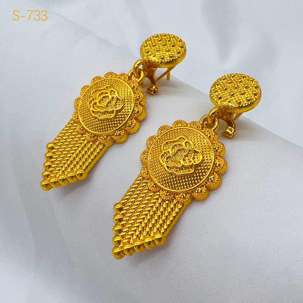 ANIID Luxury Dubai Big 4PCS African Gold Color Jewelry Necklace Sets For Women image 11
