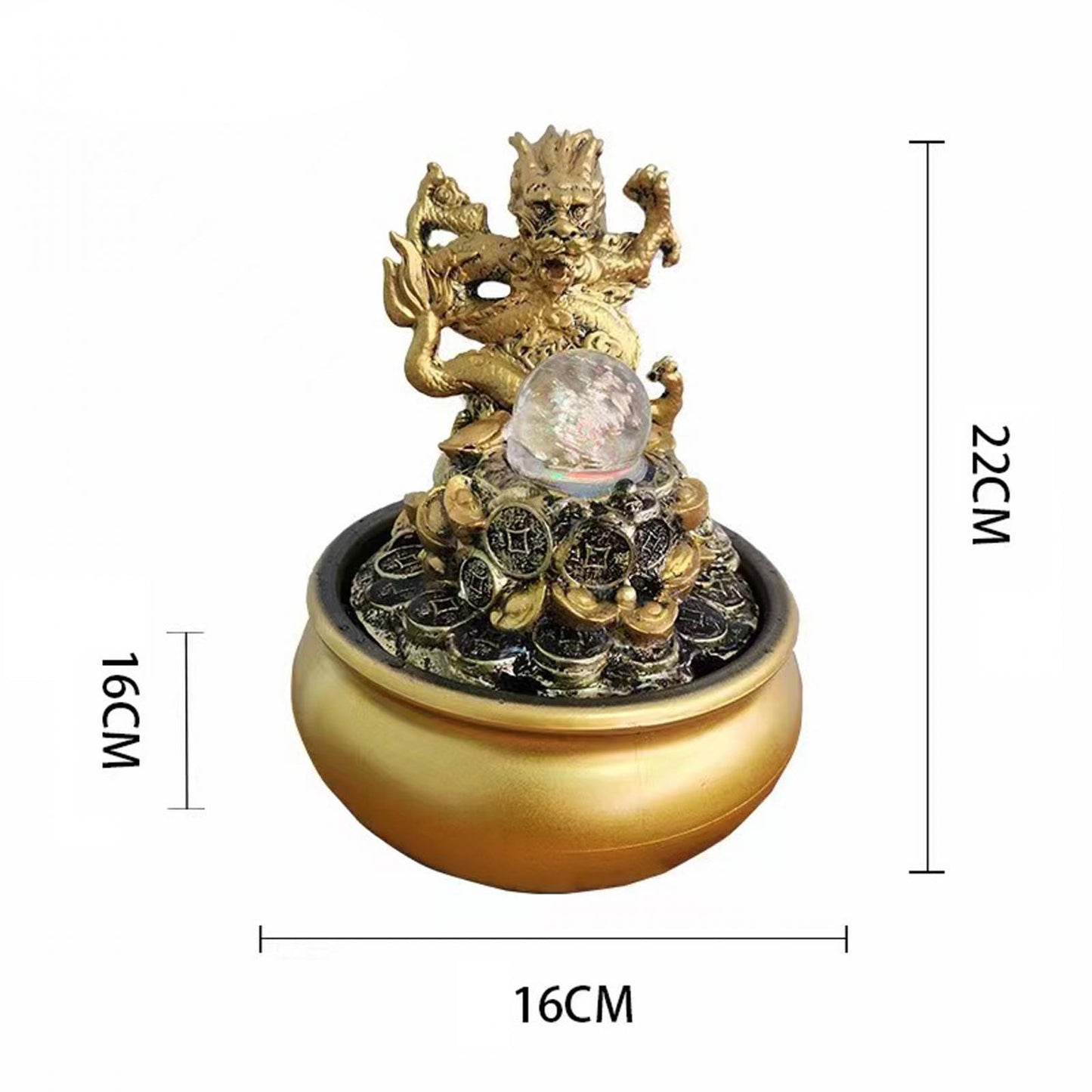 Indoor Water Fountains Tabletop Waterfall Table Ornament Feng Shui Tabletop Fou image 5