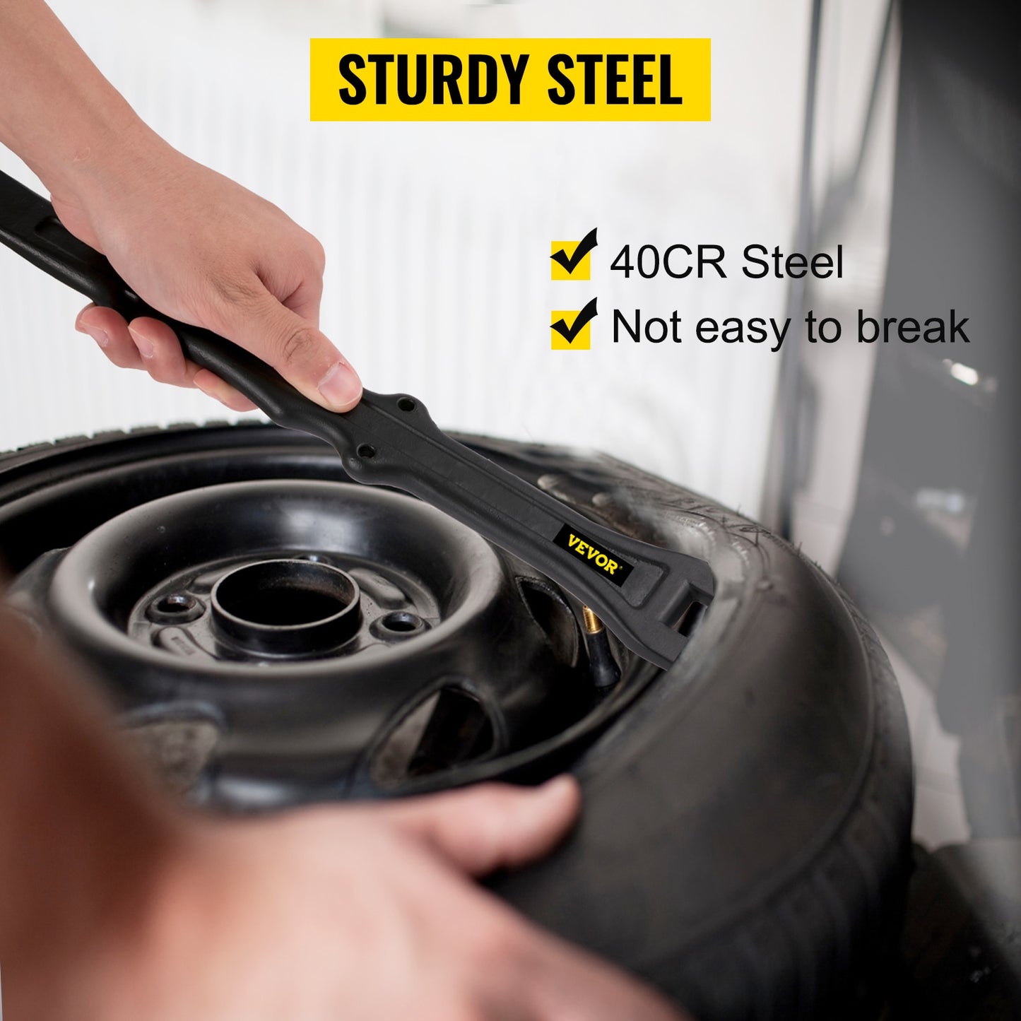 VEVOR 16 Inch Tire Bead Breaker Sturdy 40CR Steel With Rustproof Paint Practica image 2
