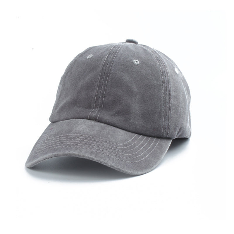 2023 New Vintage Washed Cotton Baseball Cap Parent Kids Sun Hats For Boy Girl S image 5
