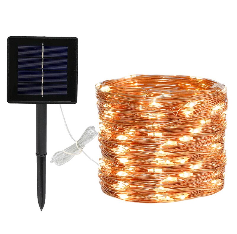 200/100/30LED 22/12/6.5M Solar Powered IP65 Waterproof Fairy String Copper Wire image 3