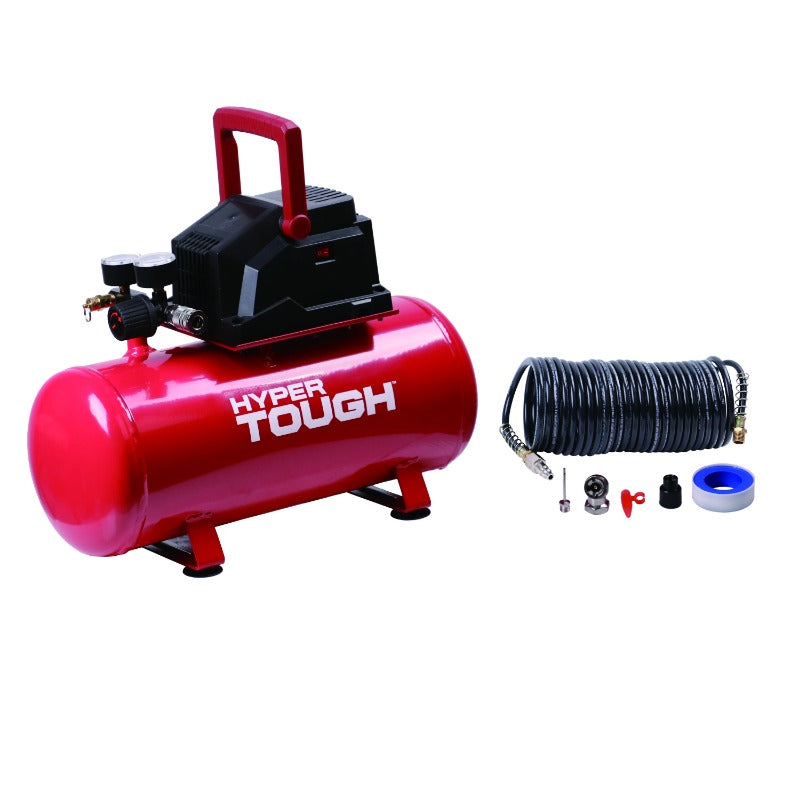 3 Gallon Oil Free Portable Air Compressor, 100PSI, Red image 4