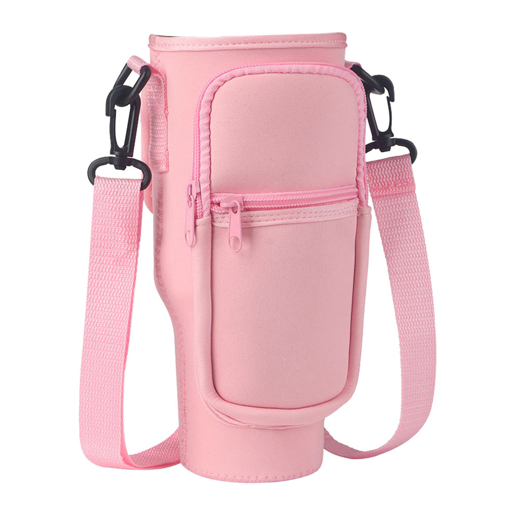 40oz Neoprene Water Bottle Carrier Bag For Stanley Quencher Cup Sleeve with Adj image 17