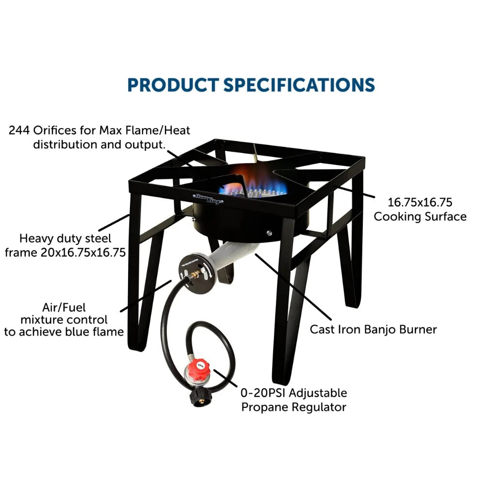 DCLOUD Propane Outdoor Stove Portable Easy To Configure and Use High-power Dura image 0