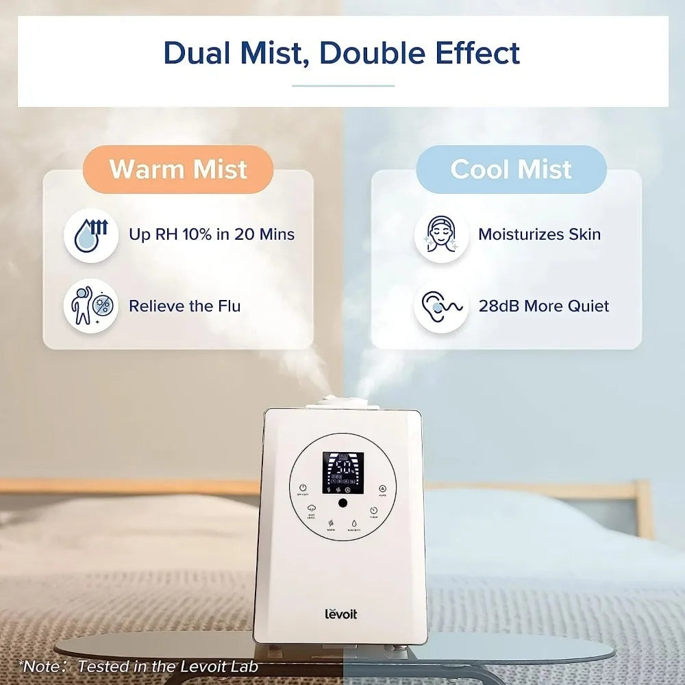 Levoit Warm Cool Mist Humidifier Vaporizer with 6 L Large Tank Remoter Control image 2