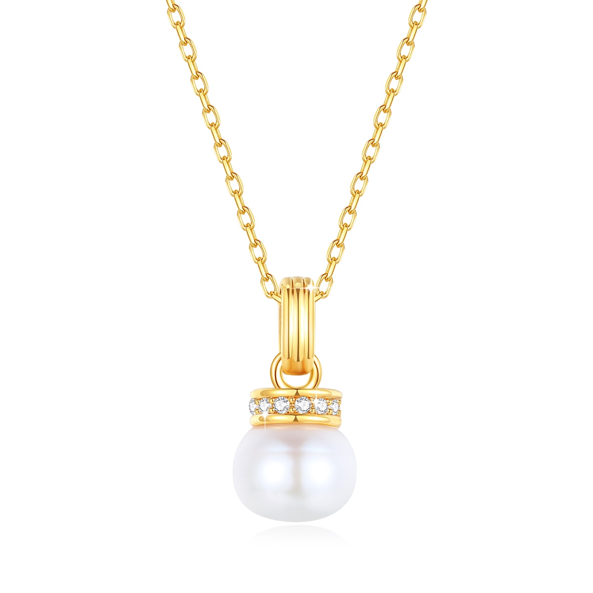 Sale At A Loss! 100% AU750 18K Gold Natrual Fresh Water Pearl Necklace With Cer image 1