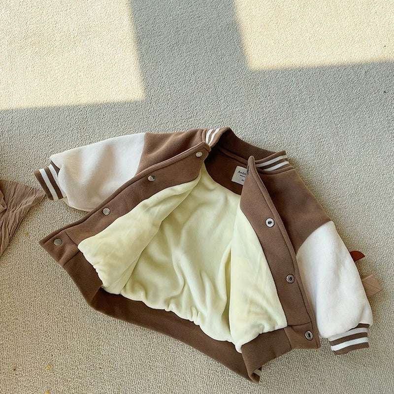 Baby Jacket Casual Baseball Uniform Jacket Outerwear Kids Coat Toddler Infant B image 2