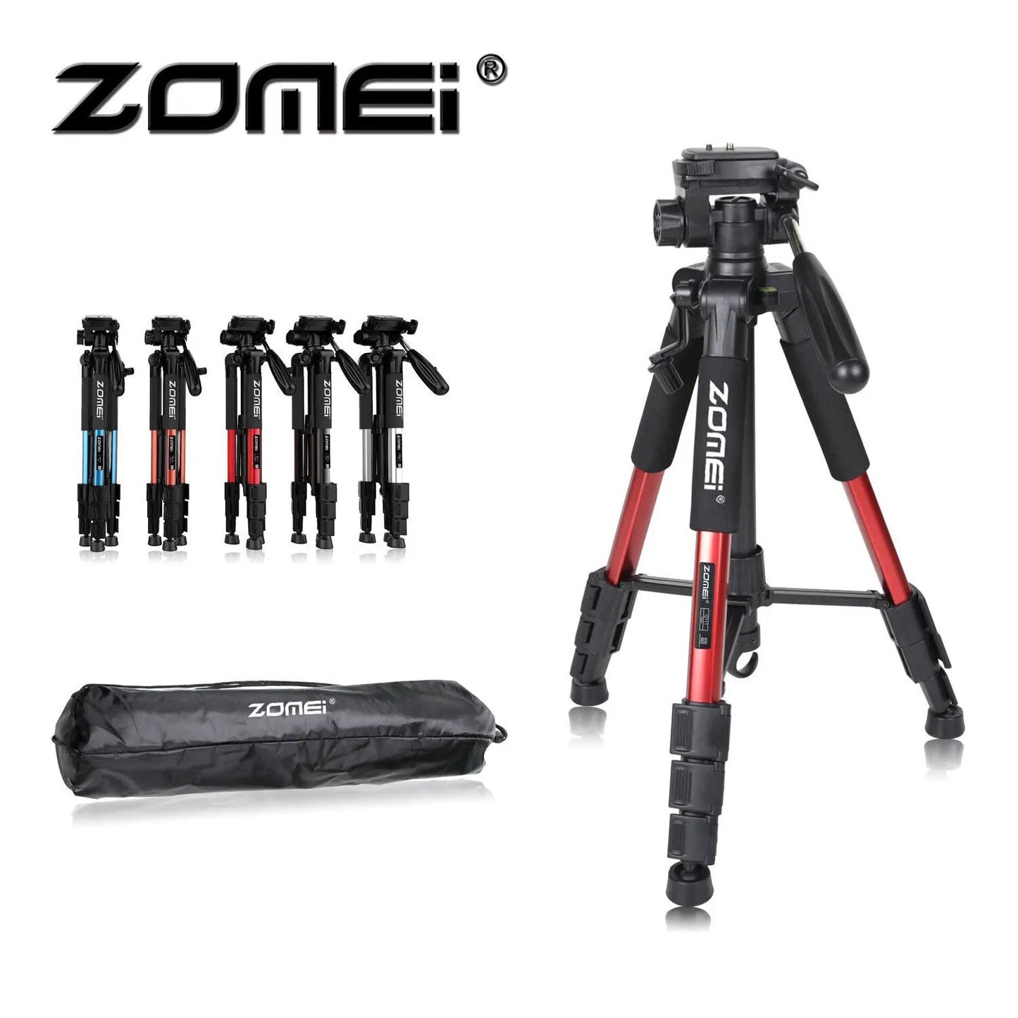 ZOMEI Q111 Professional Portable Travel Aluminum Camera Tripod&Pan Head for SLR image 0