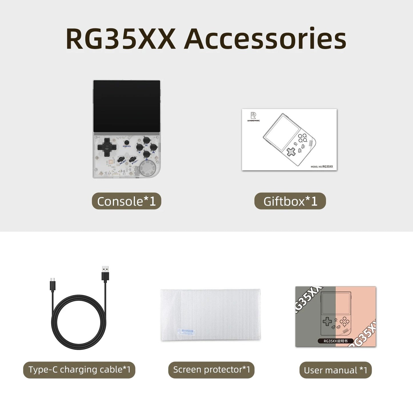 ANBERNIC RG35XX/RG35XX PLUS Handheld Game Player 3.5¬³ IPS 640*480 Screen Porta image 2