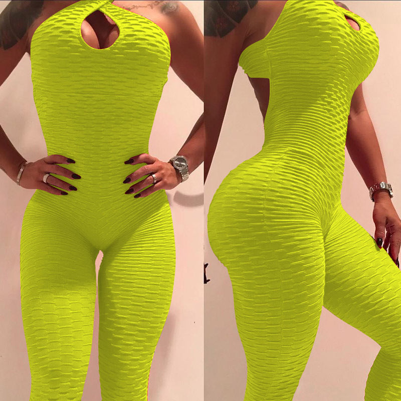 Fanceey femal Jumpsuit Women One Piece Sport Gym Fitness Sleeveless overalls fo image 3