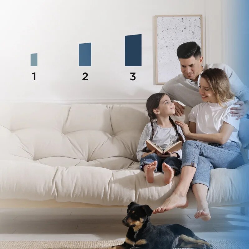Midea 42" Smart Tower Fan with Wi-Fi, Blue portable air conditioner air cooler image 4