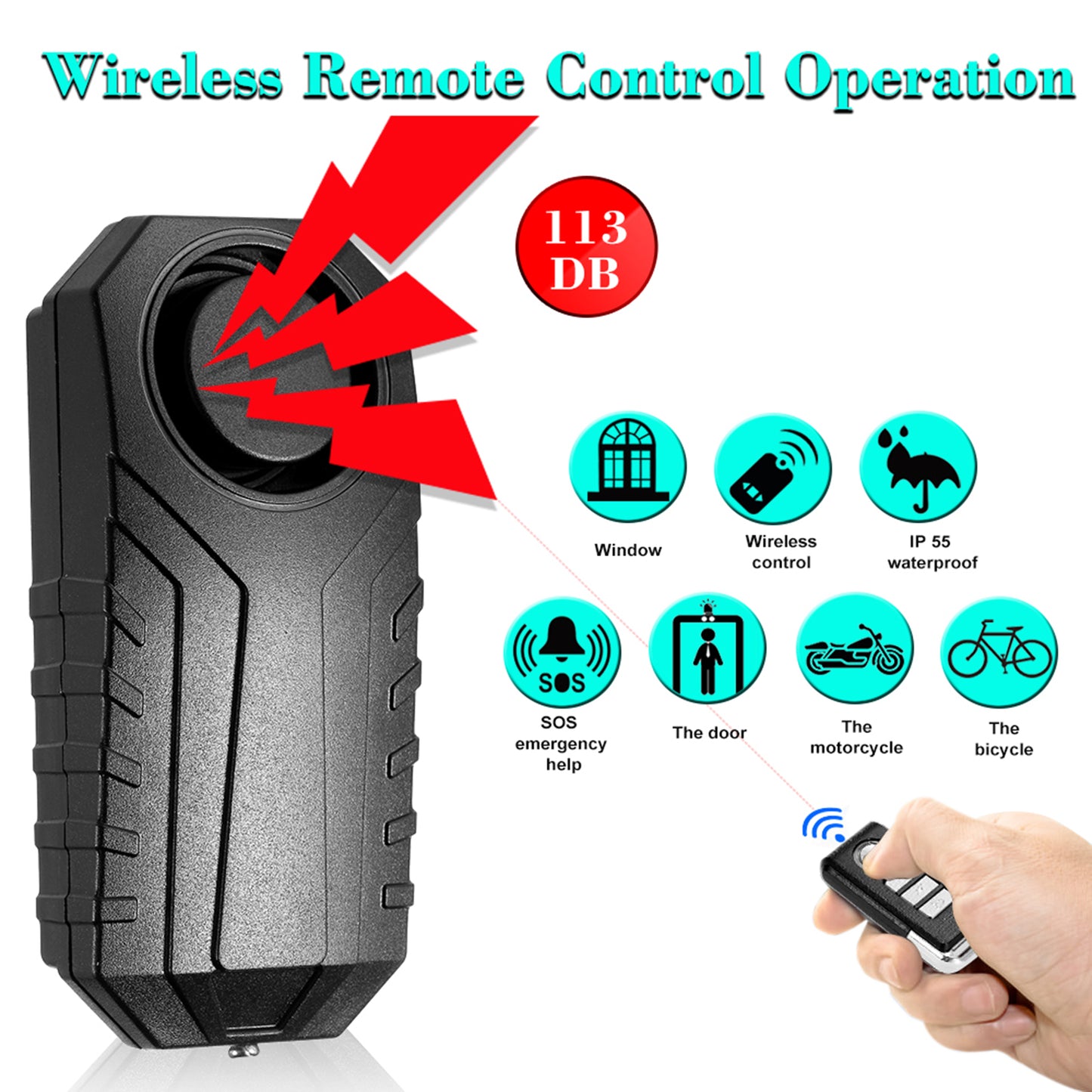 Bicycle/ Electric Tricycle/ Door/ Window Vibration Alarm Intelligent Anti-theft image 6