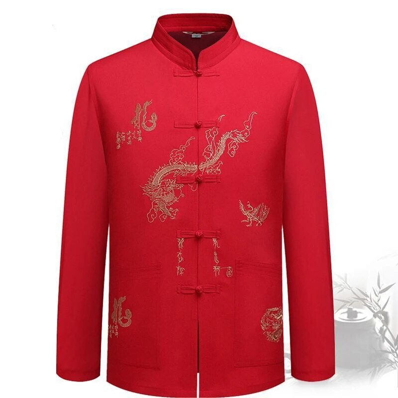 Chinese Traditional Tang Clothing Kung Fu Suit Fashion Casual Embroidery T-shir image 11