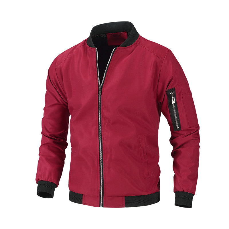 Hot Sale Men’s Slim Fit Lightweight Casual Bomber Jacket, Sport Jacket, Fashion image 1