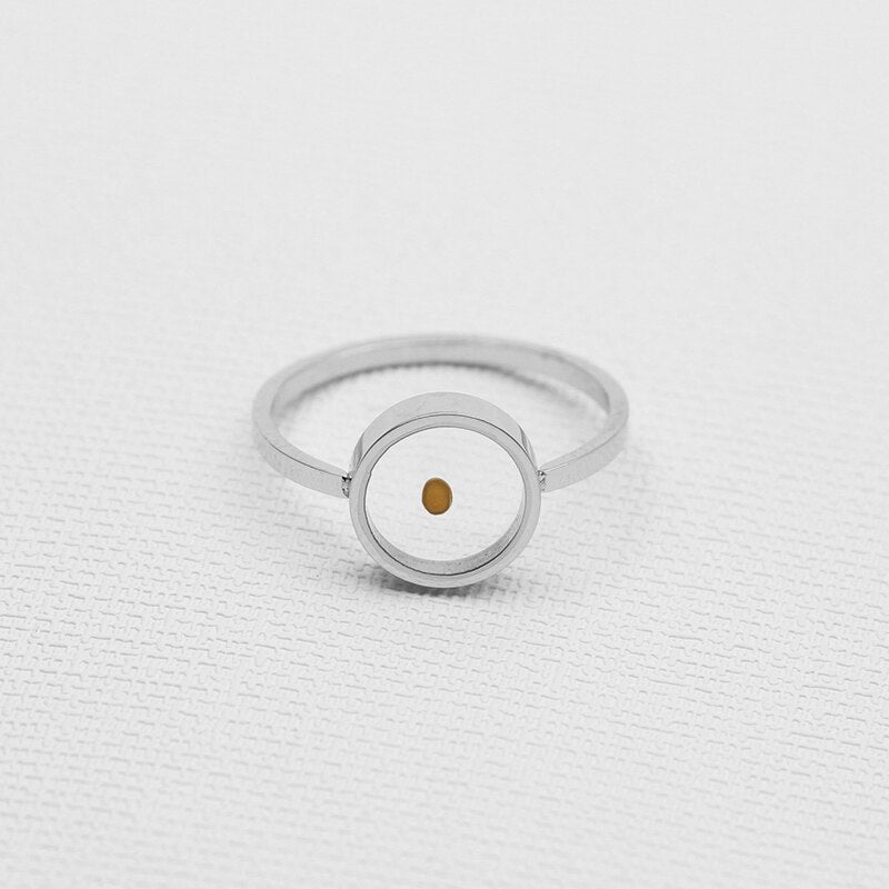 VILLWICE Religious Faith Mustard Seed Ring Women Girls Stainless Steel Gold image 2