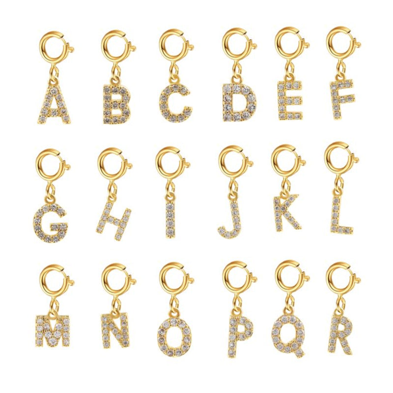 Custom Personalized diy Initial Letter Name Necklace for Women Gold color Penda image 29