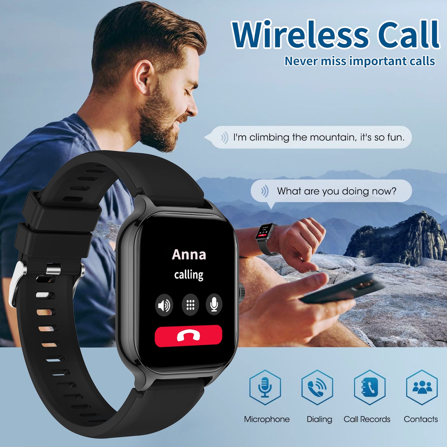 Smart watch, wireless calling /dial, multi -Sport mode,Suitable for men and wom image 9