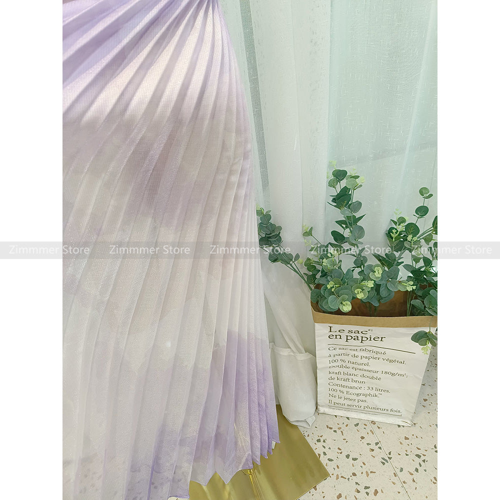 Vietnam niche light luxury 2024 summer new round neck pleated design waisted dr image 4