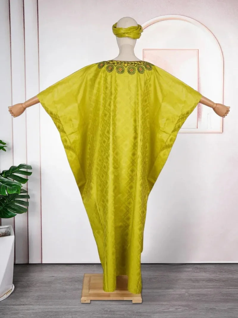 Plus Size African Dresses for Women Dashiki Traditional Embroidery Gown Ankara image 3