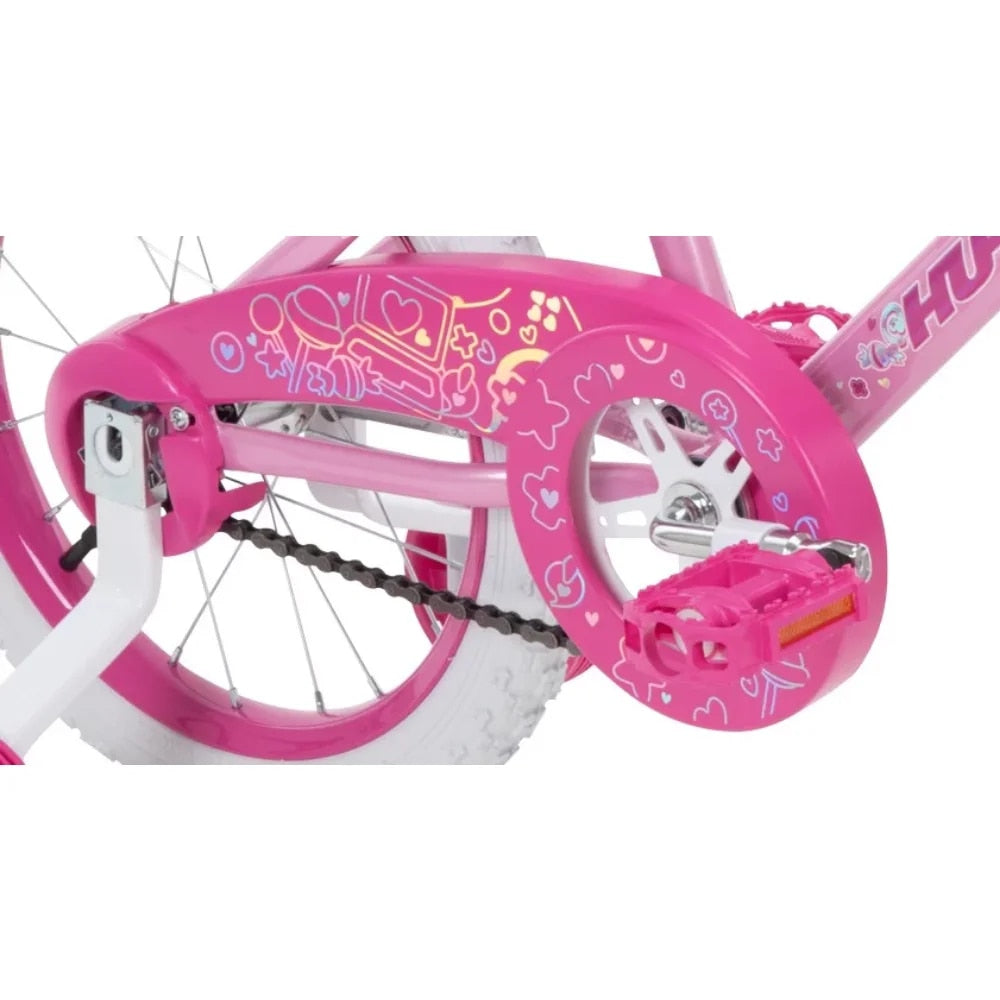 2023 Huffy 16 Inch Sea Star Girl's Bike, Pink Bubble Gum Children Bicycle image 4