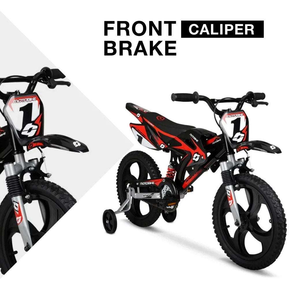 Hyper Bicycles 16in Kids Mag Wheels Motobike, Black/Red image 1