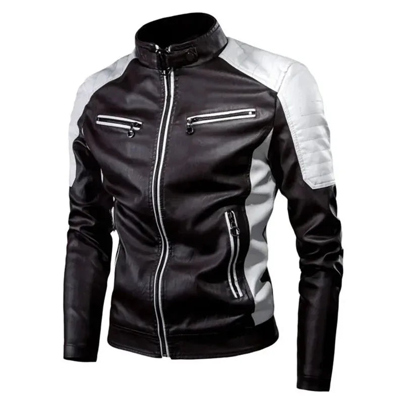 2024 Spring Men Zipper Jacket High Quality Male Jacket Multi Pocket Casual Moto image 5