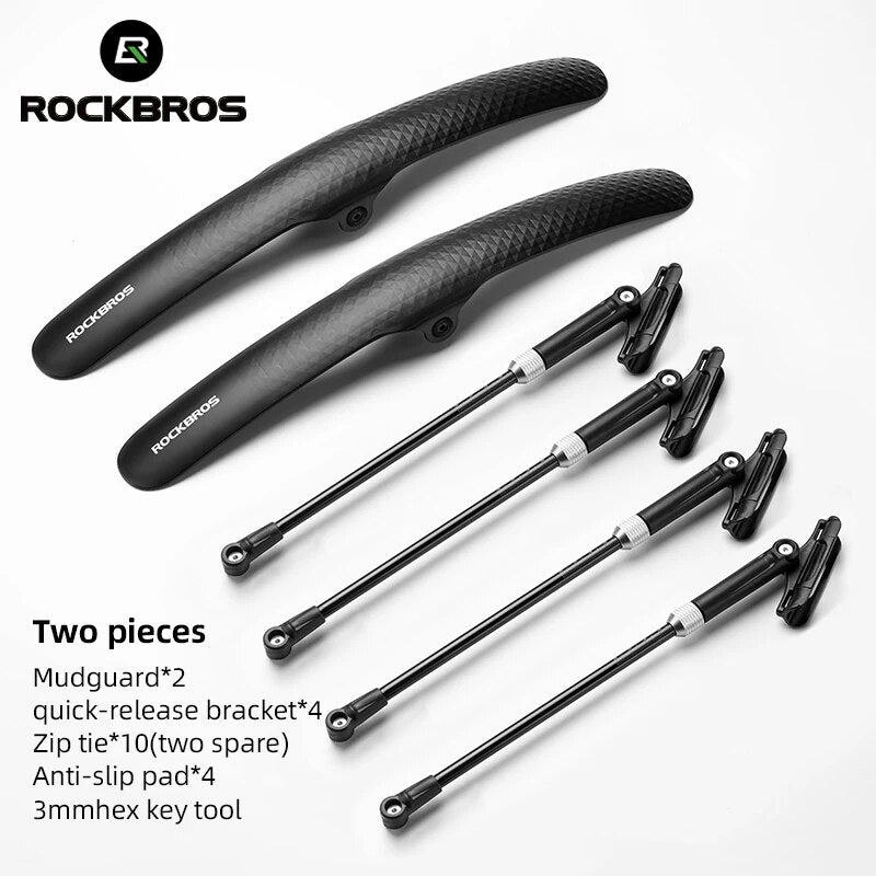 ROCKBROS Bicycle Mudguard Bike Fender PP Soft Plastic Mudguard Strong Toughness image 1