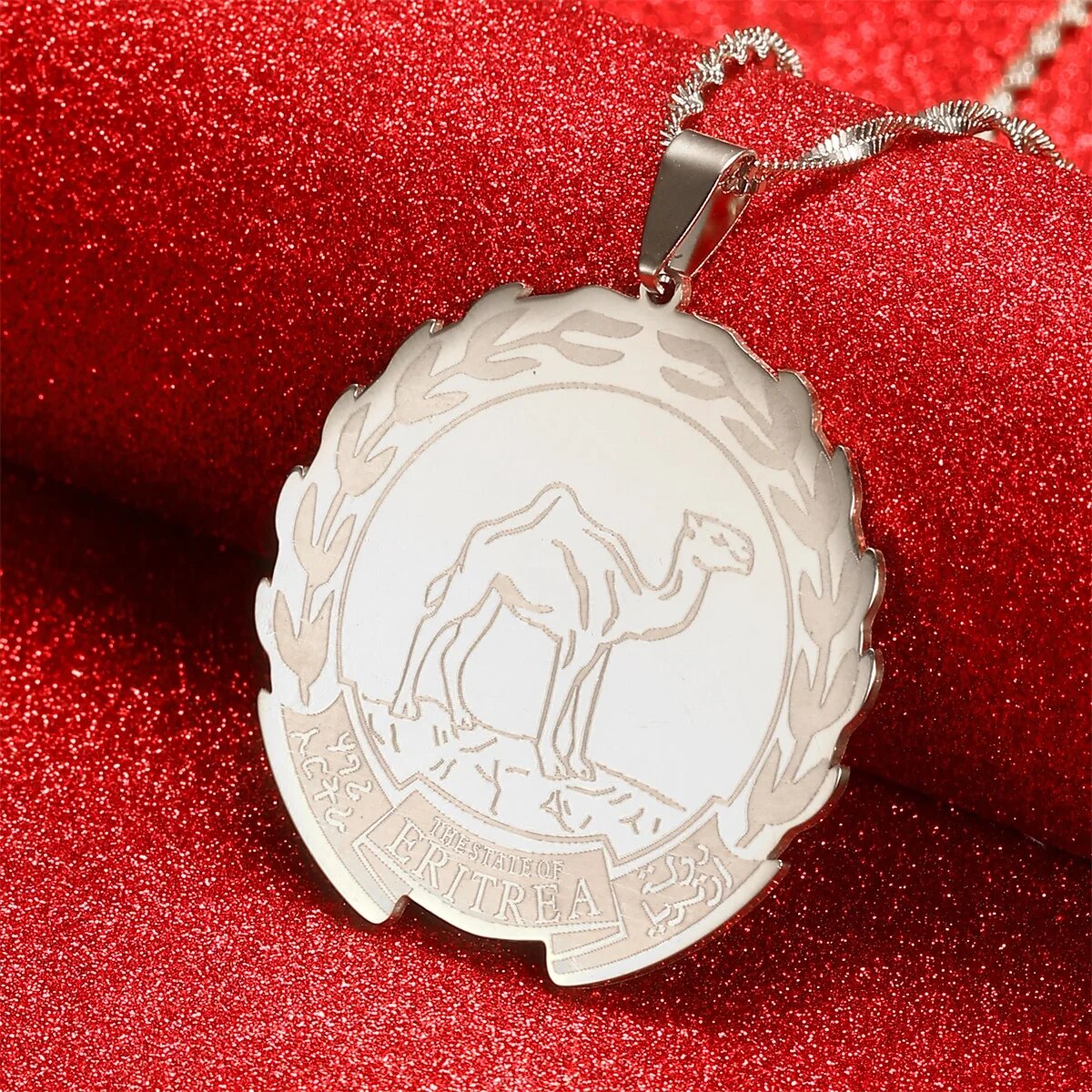 Eritrea Map Pendant Necklaces Chain Women Girls Gold Color Jewelry African Neck image 4