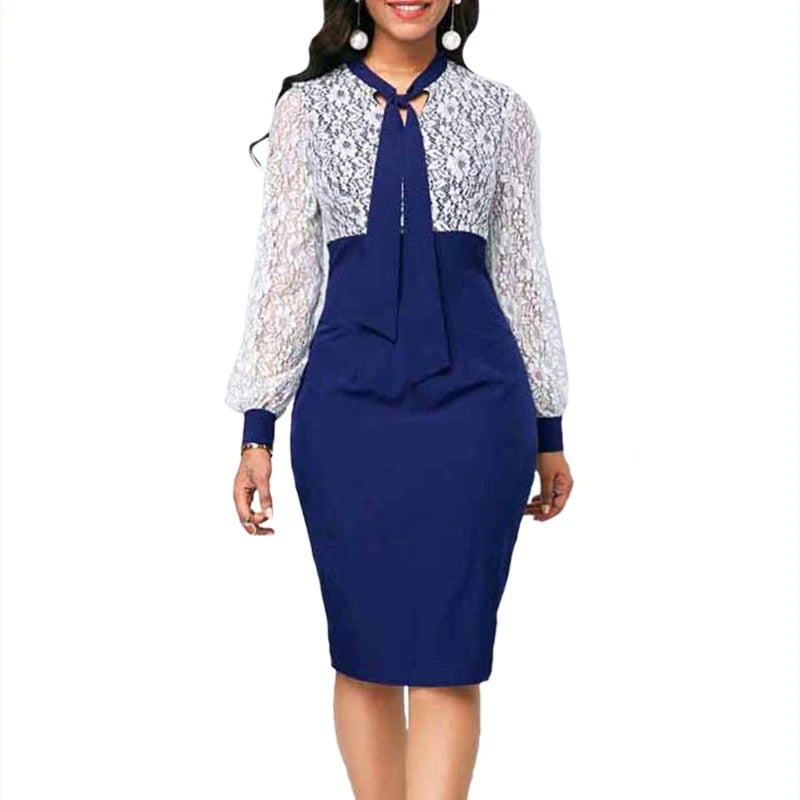 RIMIUT Women Lace Dresses Plus Size 3xl 4xl Elegant Lady Party Wedding Dresses image 0