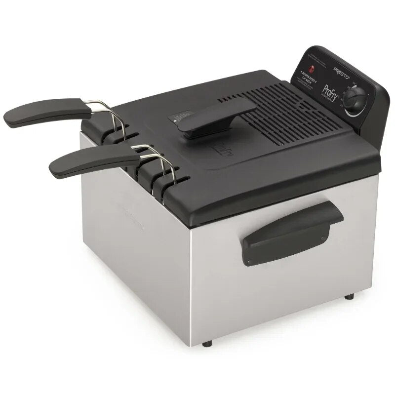 Stainless Steel Dual Basket Pro Fry™ Immersion Element Deep Fryer 05466 image 3