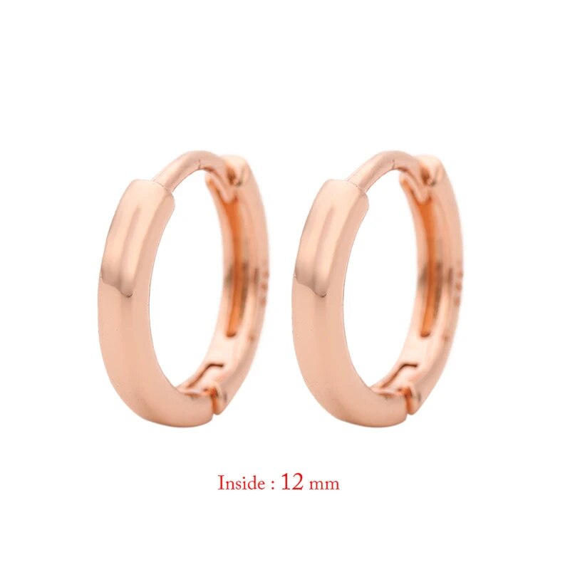1Pair Single Minimal Gold Color Tiny Cartilage Hoop Earrings Stainless Steel Tr image 14