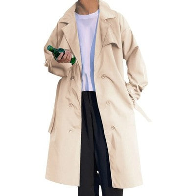 Long Man Trench Coat Autumn High End Business British Party Windbreake