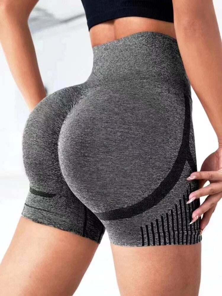 Women Yoga Shorts High Waist Workout Shorts Fitness Yoga Lift Butt Fitness Ladi image 6