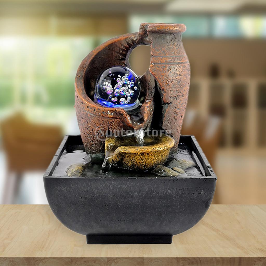 Relaxation Indoor Tabletop Fountain Water Fountain Desktop Decor EU/US Plug image 5