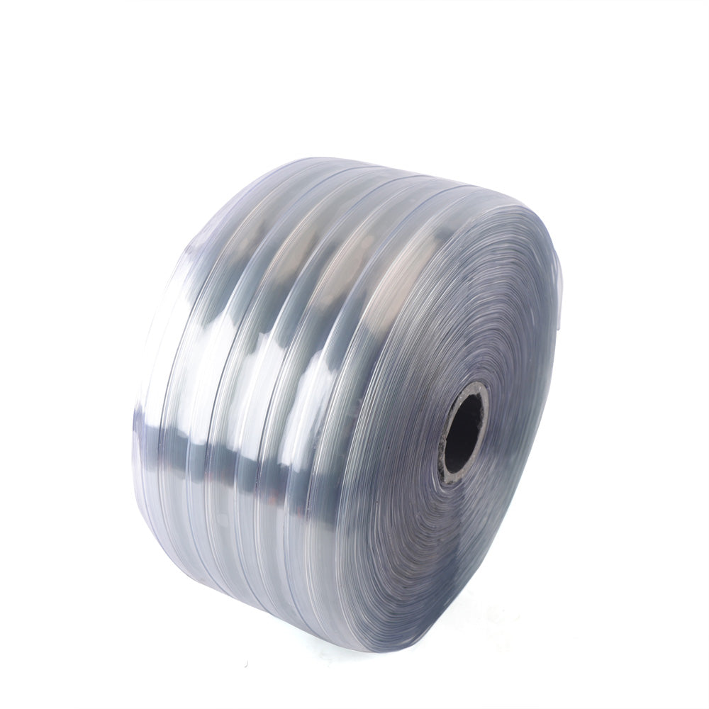 Strip Curtain 164'Ft*7.08"in Roll Cooler Freezer PVC Clear Door Curtain Plastic image 1
