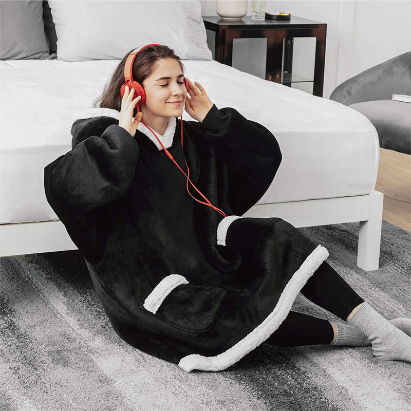 Winter TV Hoodie Blanket Winter Warm Home Clothes Women Men Oversized Pullover image 12